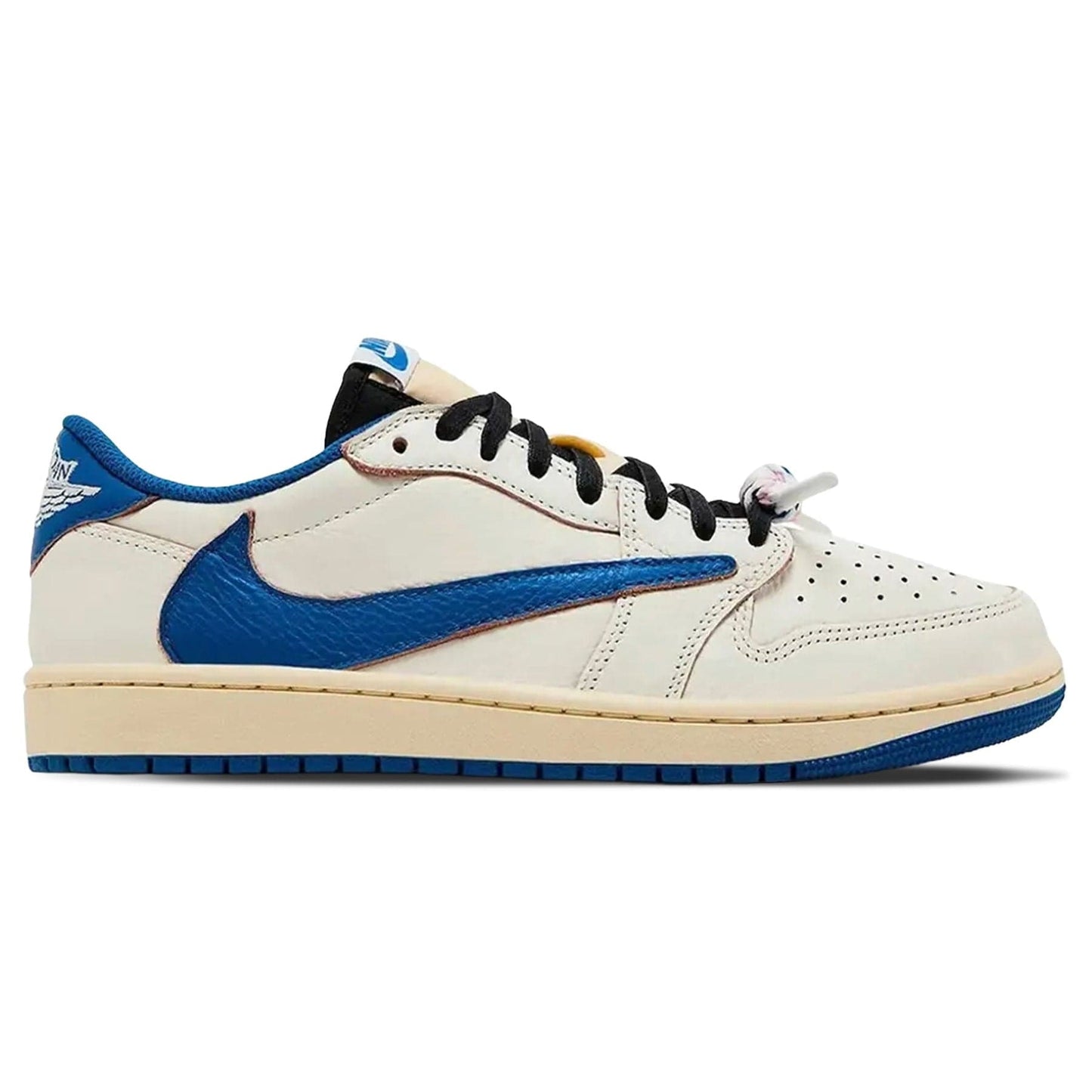 Fragment Design x Travis Scott x Air Jordan 1 Retro Low OG 'White Blue' - Kick Game