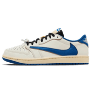 Fragment Design x Travis Scott x Air Jordan 1 Retro Low OG 'White Blue' - Kick Game