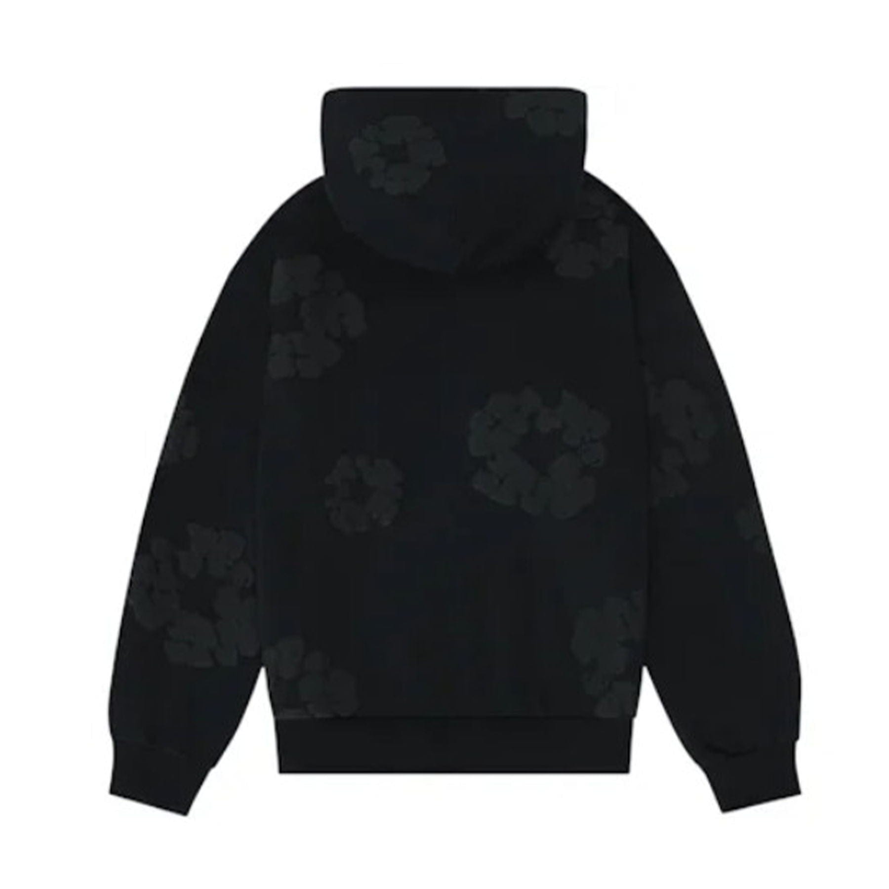 Denim Tears The Cotton Wreath Hooded Sweatshirt 'Black Monochrome