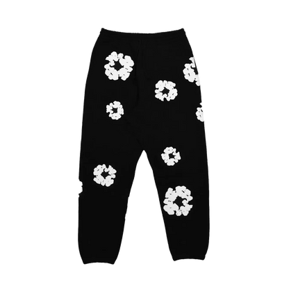 Denim Tears The Cotton Wreath Sweatpants 'Black' - Kick Game