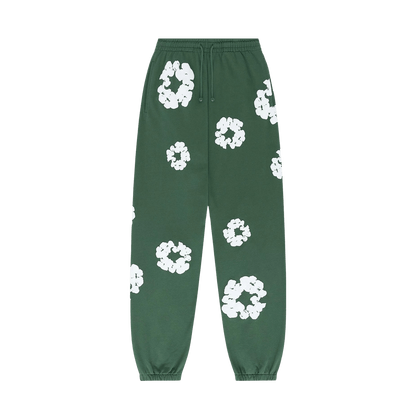 Denim Tears The Cotton Wreath Sweatpants 'Green' - Kick Game