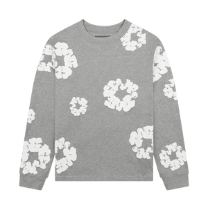 Denim Tears The Cotton Wreath Long Sleeve Tee 'Grey'