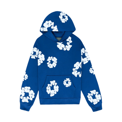 Denim Tears The Cotton Wreath Hooded Sweatshirt 'Royal Blue' - Kick Game