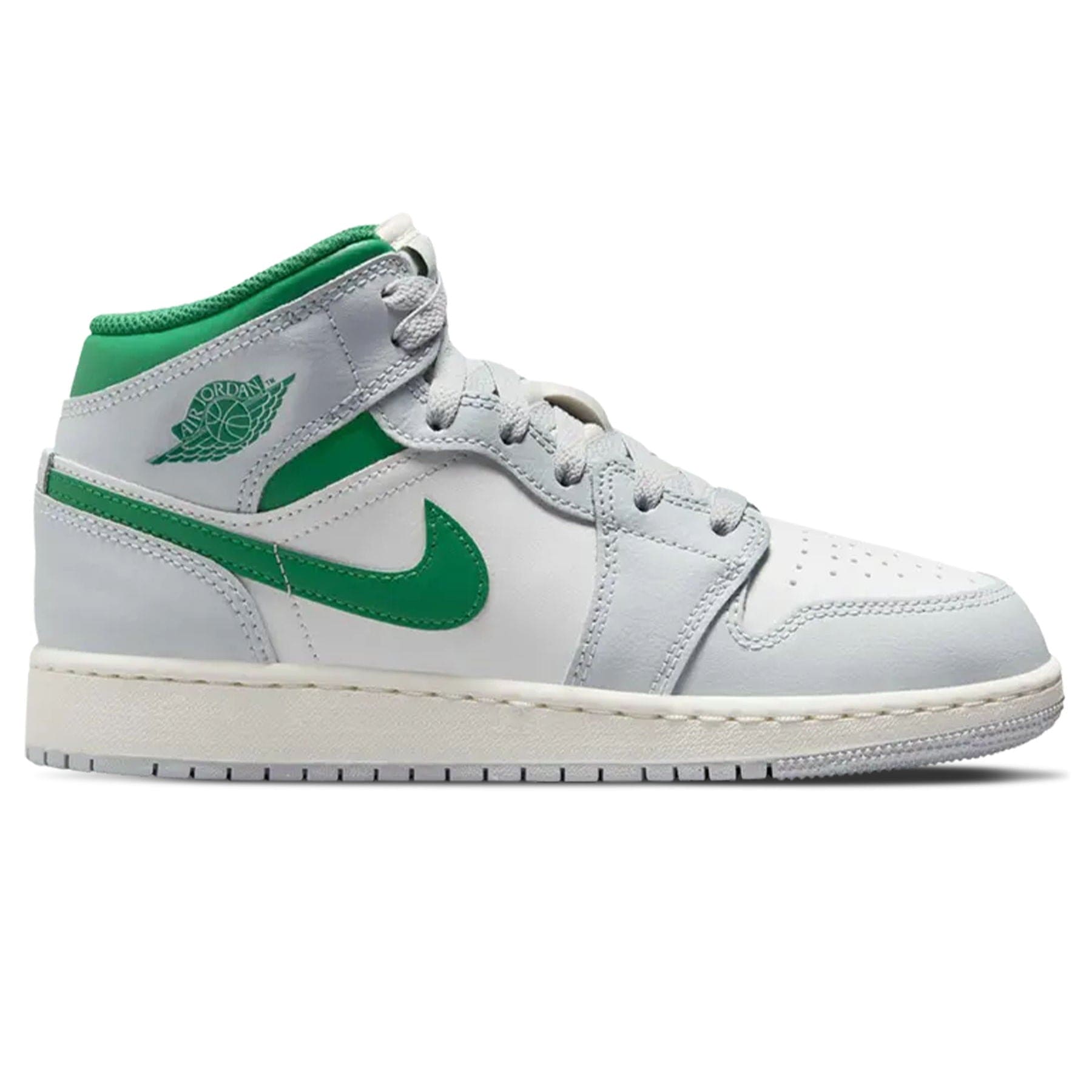 Air Jordan 1 Mid GS 'Summit White Pine Green' - Kick Game
