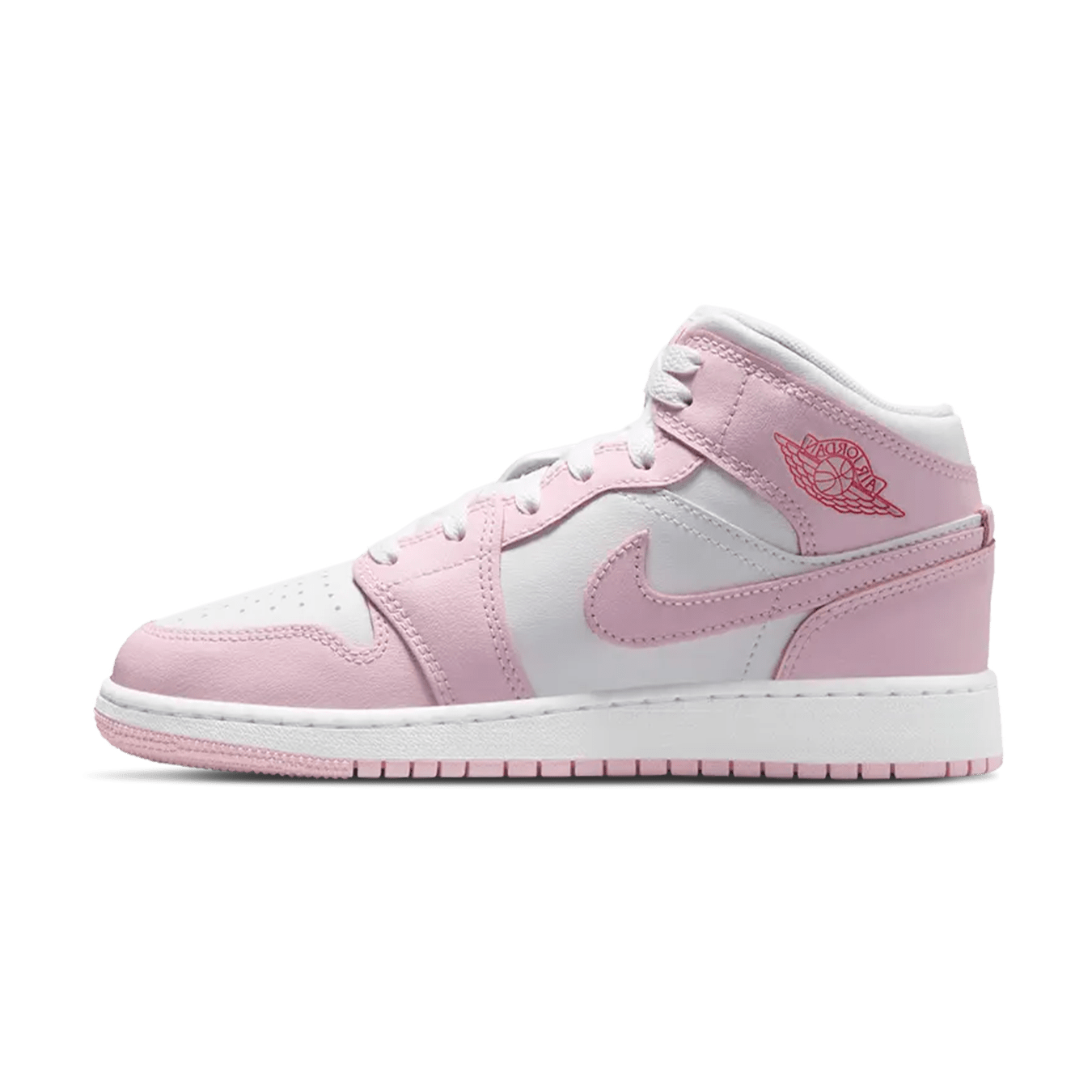 Air Jordan 1 Mid GS 'Pink Foam Fire Red' - Kick Game