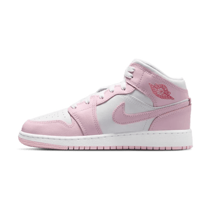 Air Jordan 1 Mid GS 'Pink Foam Fire Red'