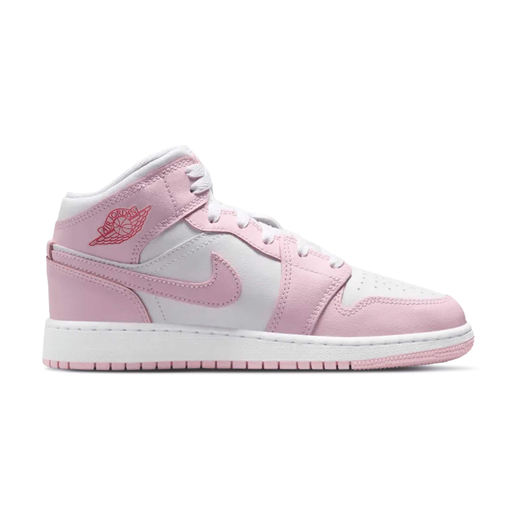 Air Jordan 1 Mid GS 'Pink Foam Fire Red' - Kick Game