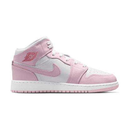 Air Jordan 1 Mid GS 'Pink Foam Fire Red' - Kick Game