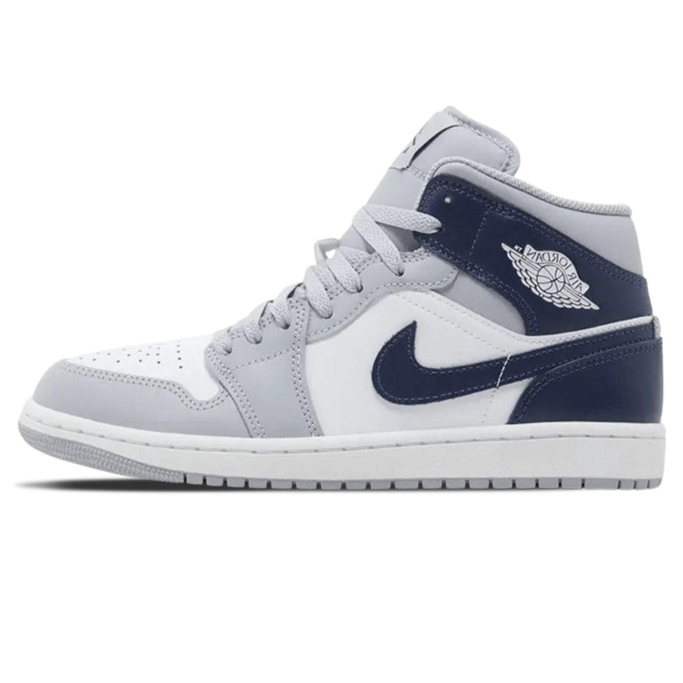 Air Jordan 1 Mid 'Wolf Grey Midnight Navy' - Kick Game