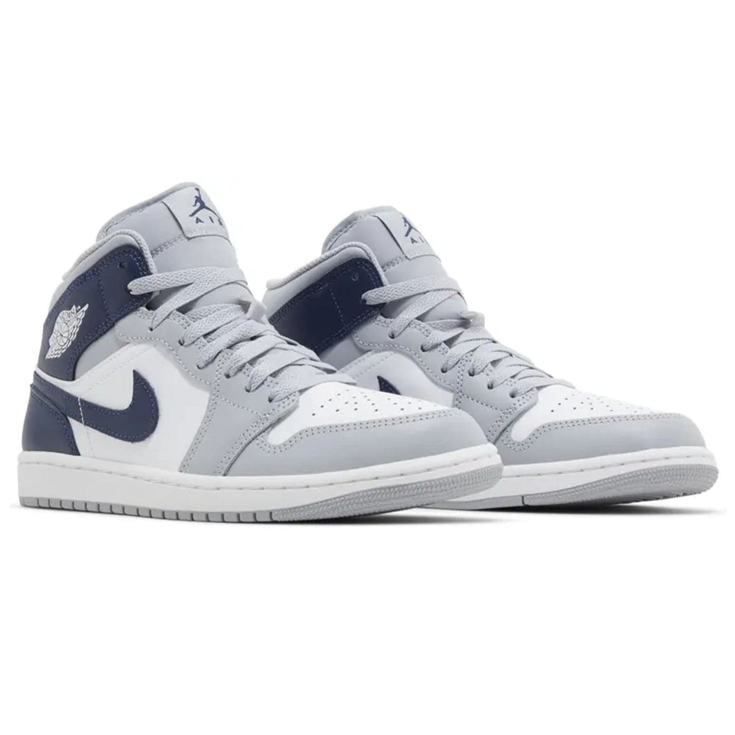 Air Jordan 1 Mid 'Wolf Grey Midnight Navy' - Kick Game
