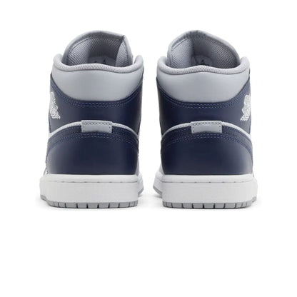 Air Jordan 1 Mid 'Wolf Grey Midnight Navy' - Kick Game