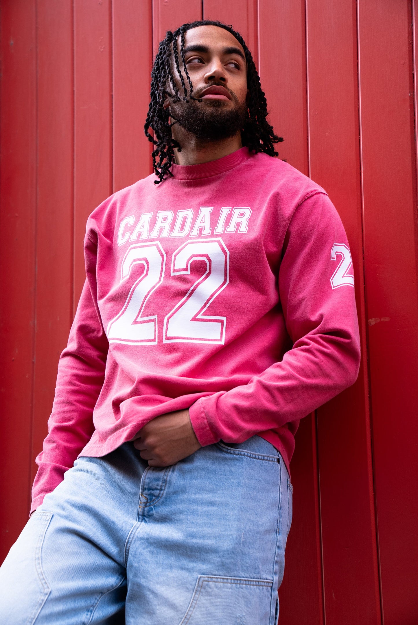 Cardair Varsity Long Sleeve T Shirt - Red - Kick Game