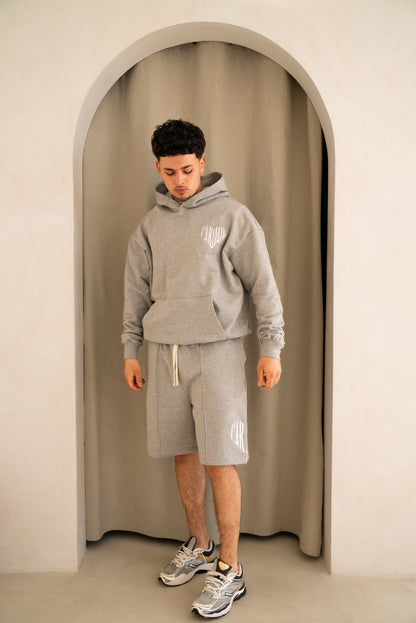 Cardair Embroidered Heart Hoodie - Grey - Kick Game