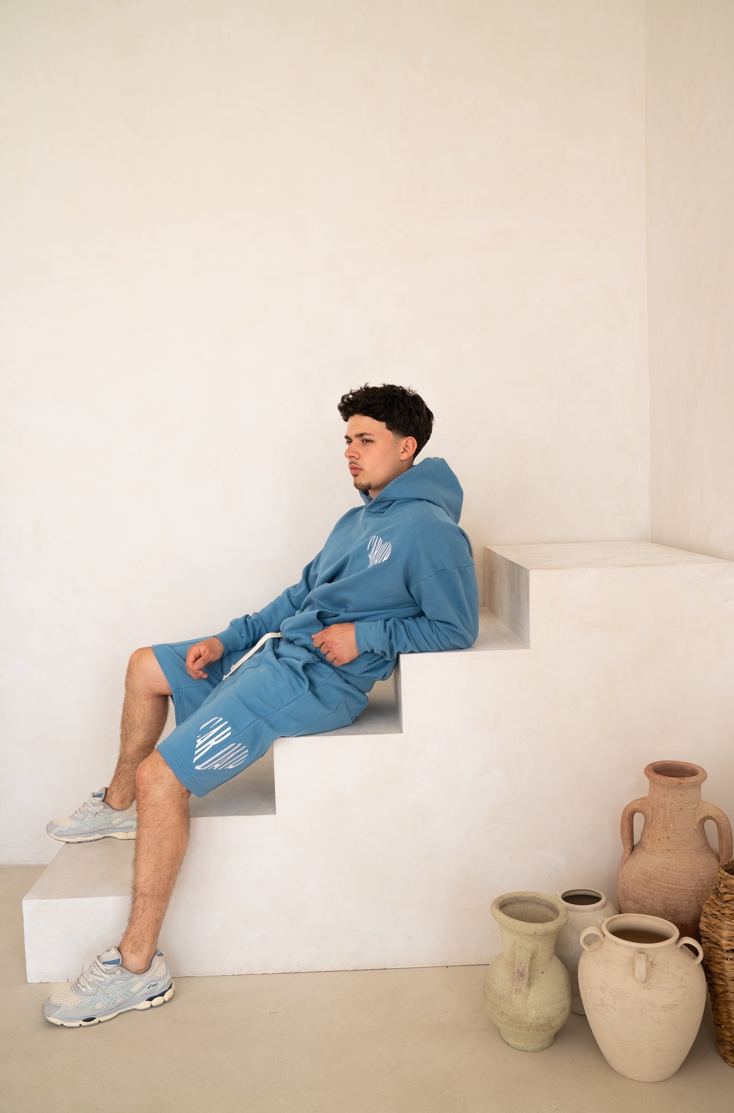 Cardair Embroidered Heart Hoodie - Blue - Kick Game