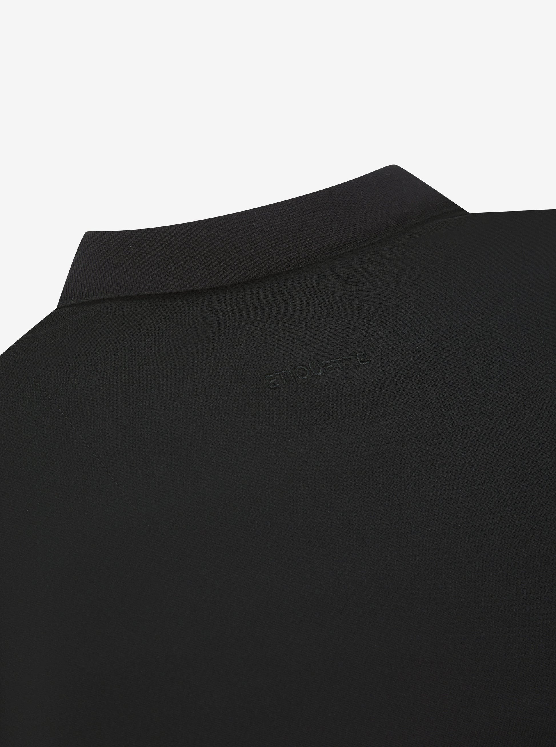 Etiquette Double Zip Overshirt 'Black' - Kick Game