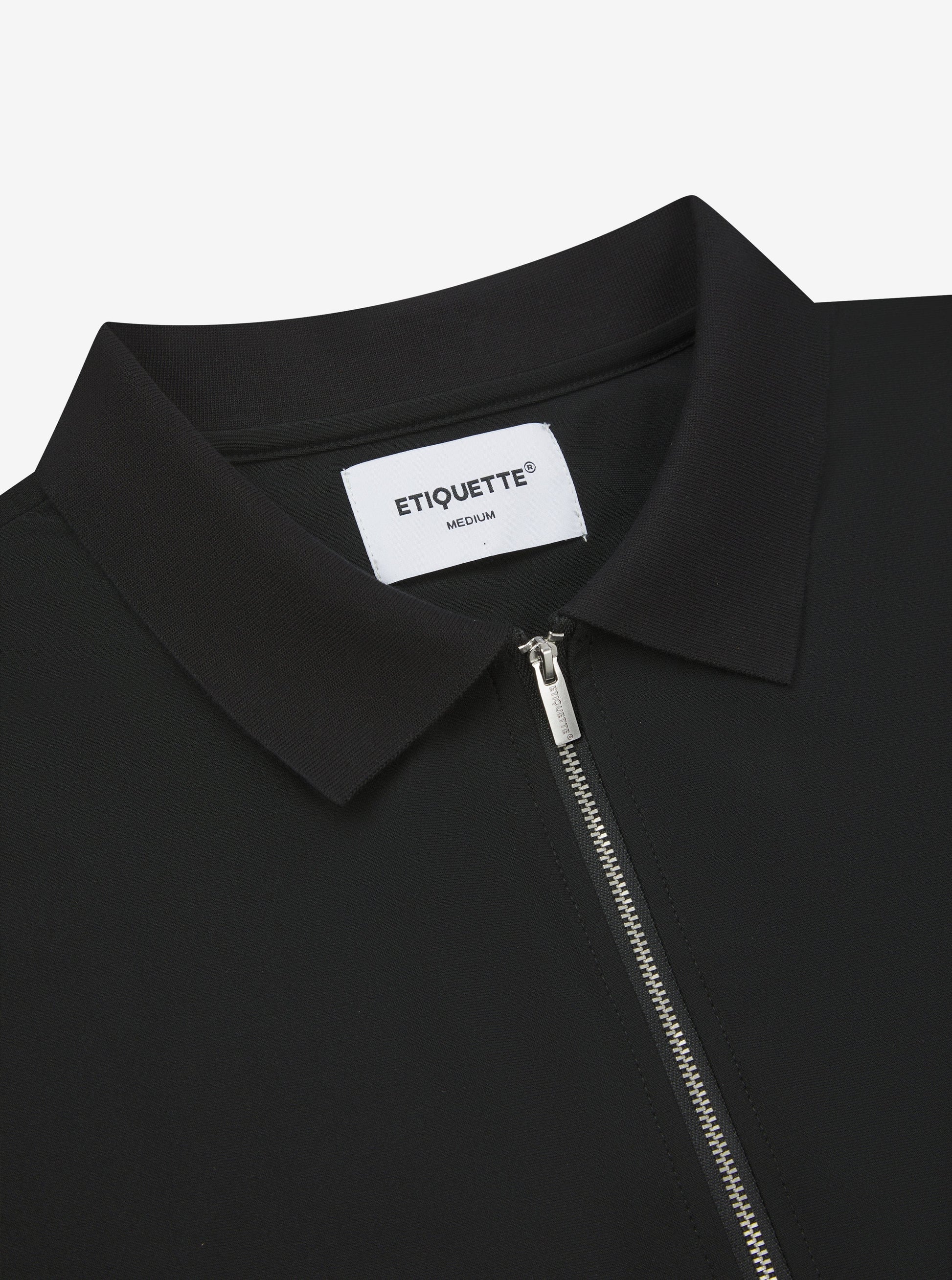 Etiquette Double Zip Overshirt 'Black' - Kick Game