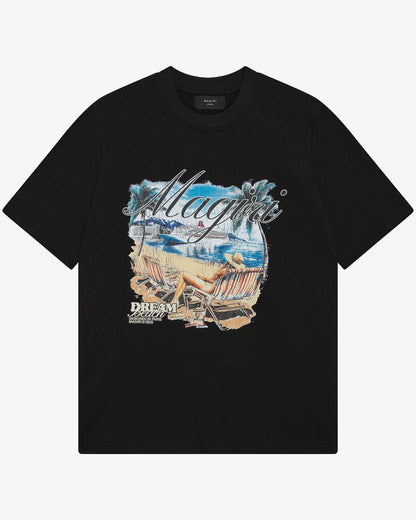 Magiri Dream Beach Printed T-Shirt 'Black' - Kick Game