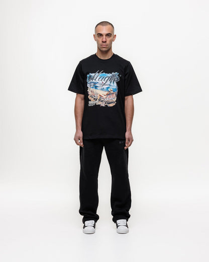 Magiri Dream Beach Printed T-Shirt 'Black' - Kick Game