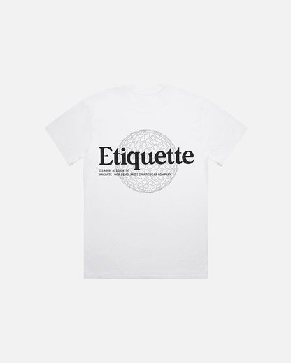 Etiquette Sphere Tee 'White' - Kick Game