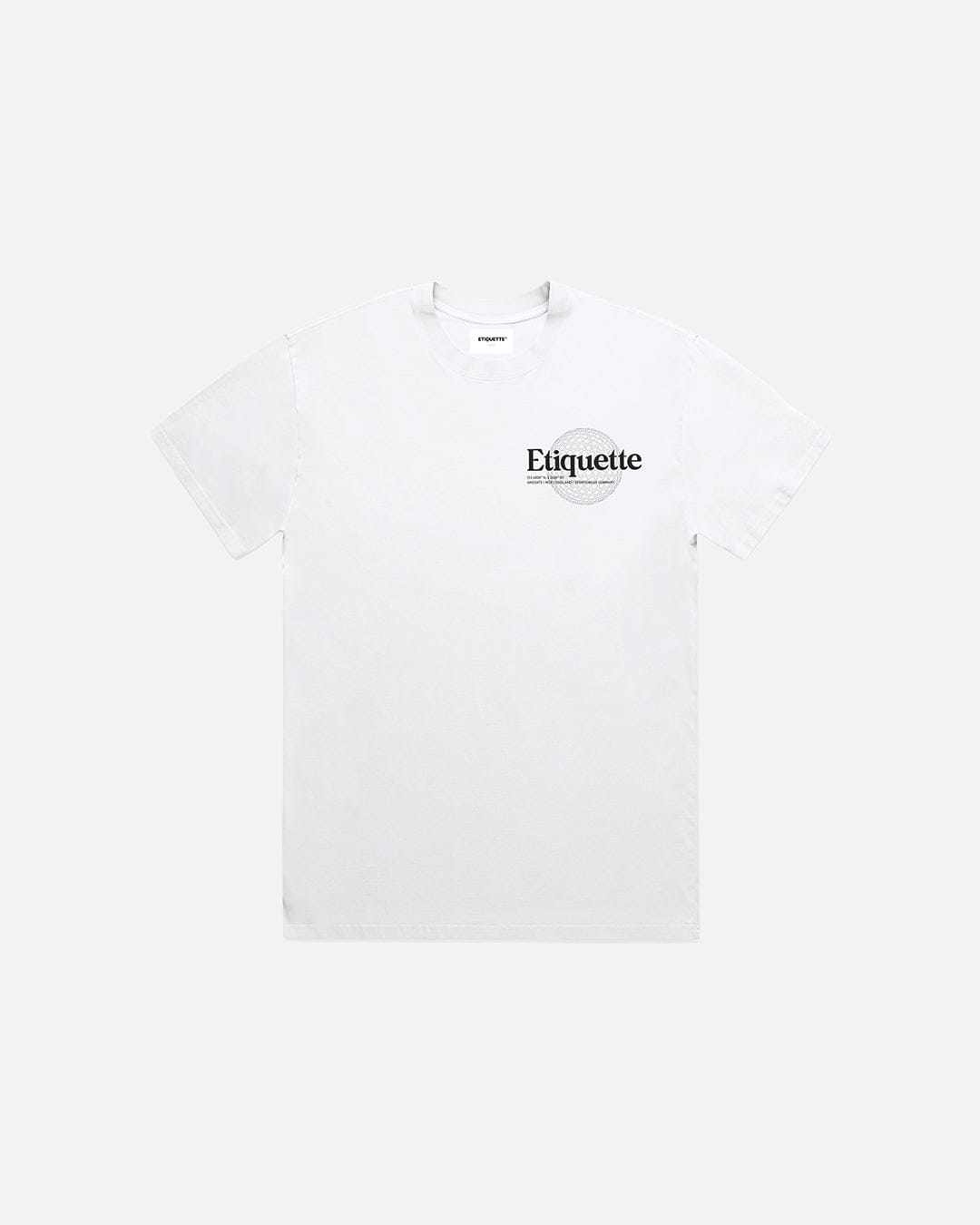 Etiquette Sphere Tee 'White' - Kick Game