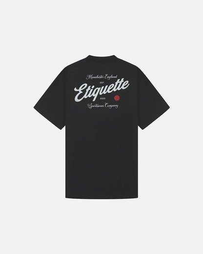 Etiquette The Rose Tee 'Black' - Kick Game
