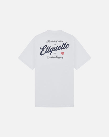 Etiquette The Rose Tee 'White' - Kick Game