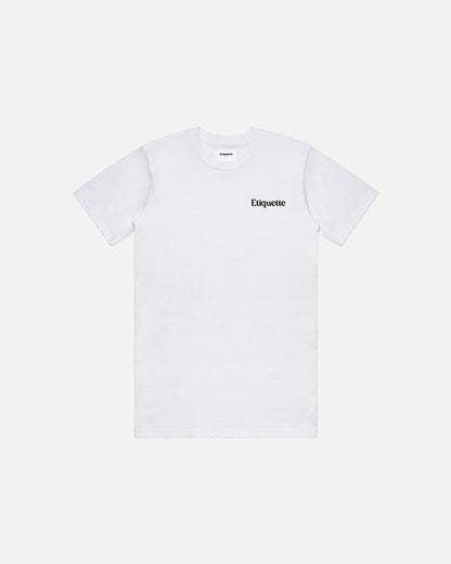 Etiquette Pure Organic Cotton Classic Tee 'White' - Kick Game