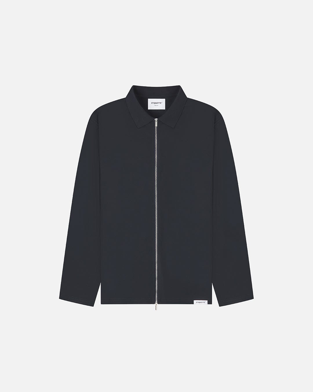 Etiquette Double Zip Overshirt 'Navy' - Kick Game