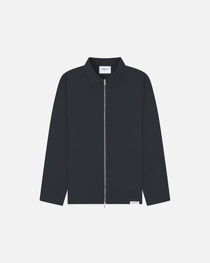 Etiquette Double Zip Overshirt 'Navy' - Kick Game