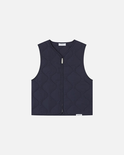Etiquette Liner Vest 'Navy' - Kick Game