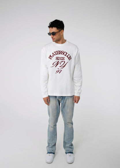 PLAYERS ONLY ECRU NY LONG SLEEVE - Kick Game