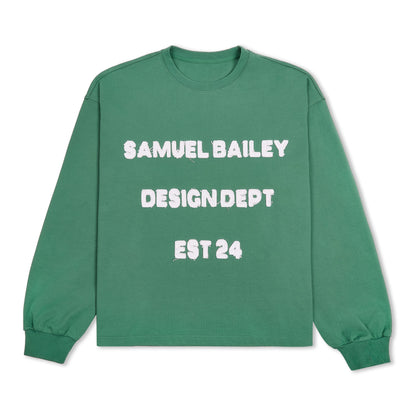 Green Long Sleeve Design Dept Tee - Kick Game