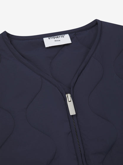 Etiquette Liner Vest 'Navy' - Kick Game