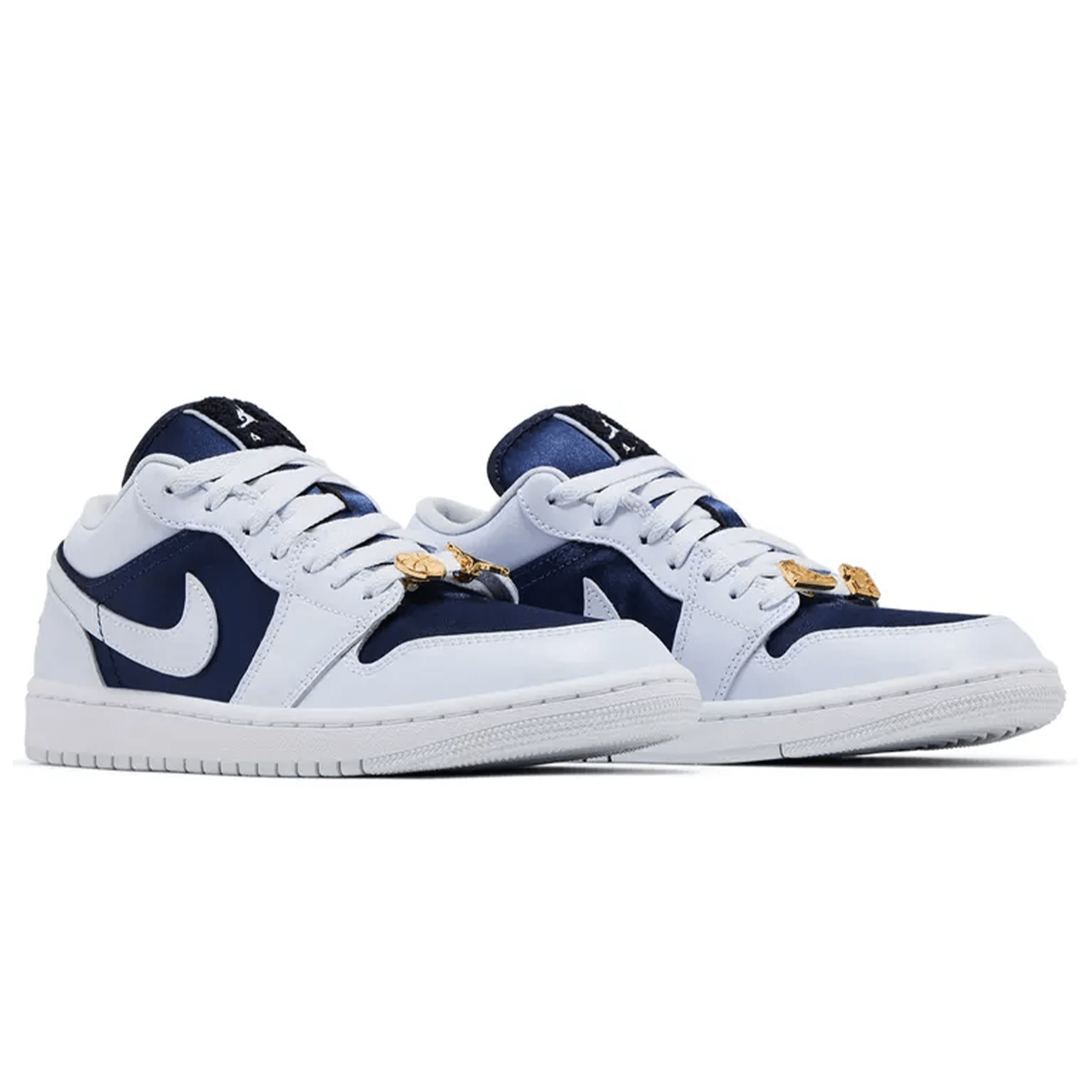 Air Jordan 1 Low SE Wmns 'Midnight Navy Gold Charms' - Kick Game