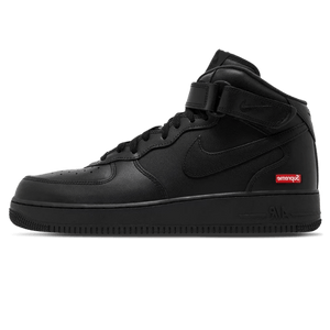 Supreme x Air Force 1 Mid 'Box Logo - Triple Black'