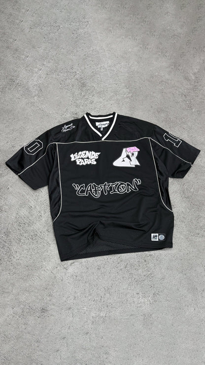 Legende Paris GRAFFITI MESH JERSEY - BLACK - Kick Game