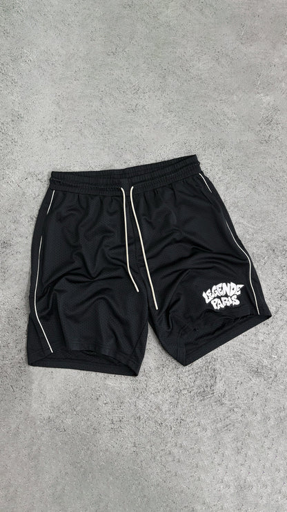 Legende Paris GRAFFITI MESH SHORT - BLACK - Kick Game