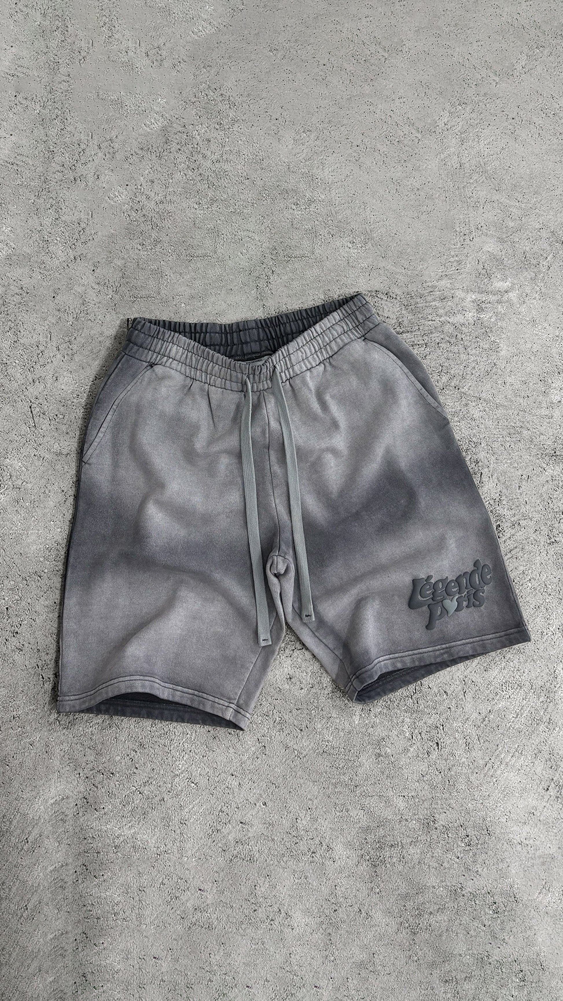 Legende Paris LND GRADIENT SHORT - CHARCOAL WASHED - Kick Game
