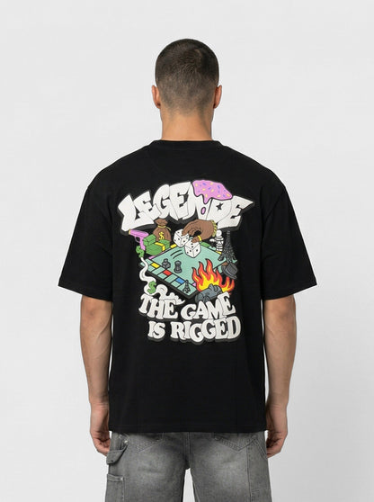 Legende Paris GAME IS RIGGED T-SHIRT - BLACK - Kick Game