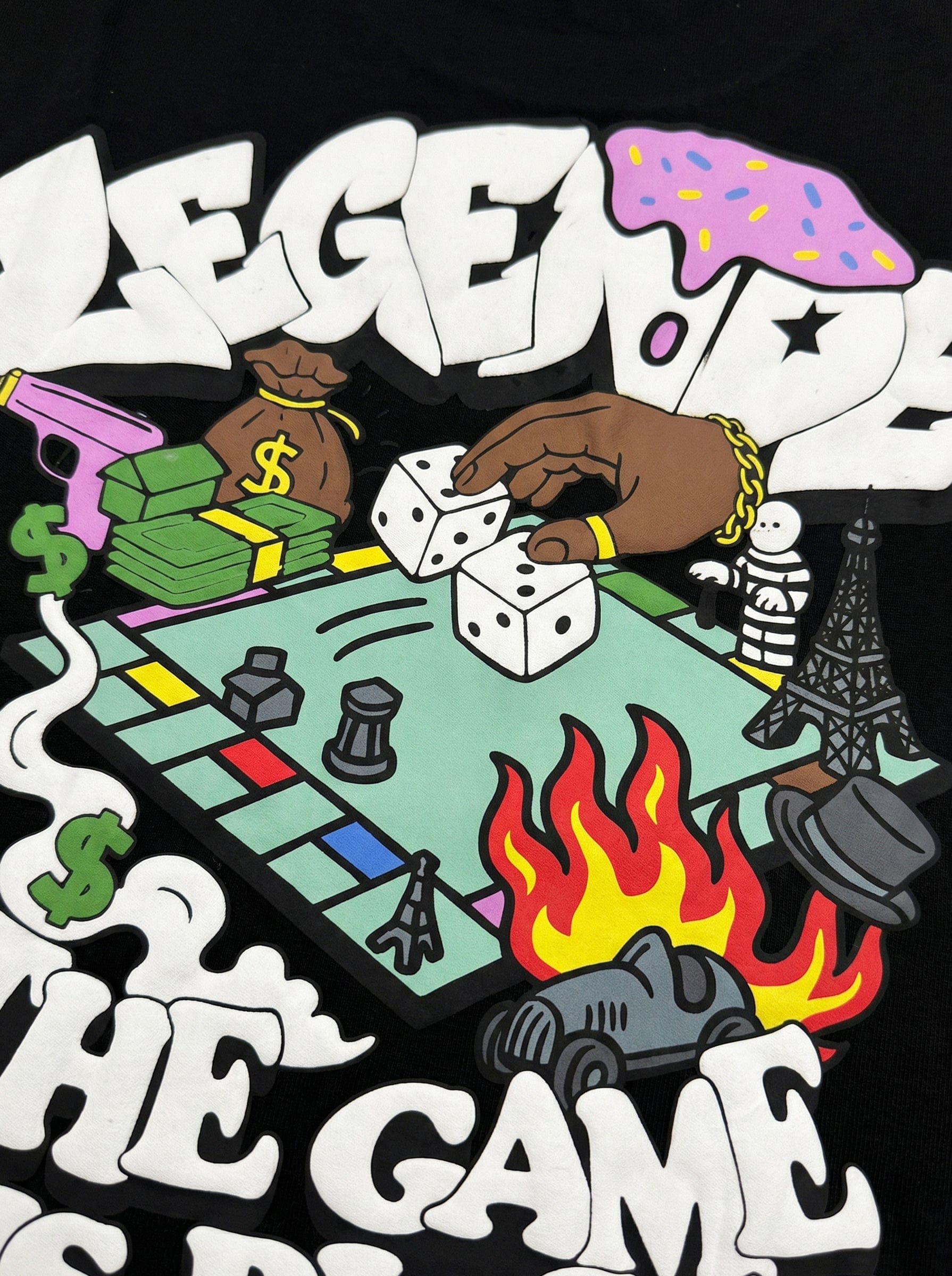 Legende Paris GAME IS RIGGED T-SHIRT - BLACK - Kick Game