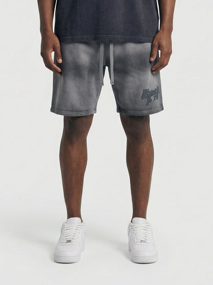 Legende Paris LND GRADIENT SHORT - CHARCOAL WASHED - Kick Game