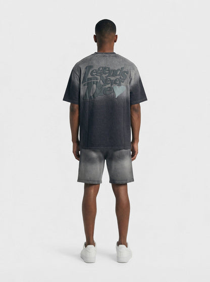 Legende Paris LND GRADIENT SHORT - CHARCOAL WASHED - Kick Game