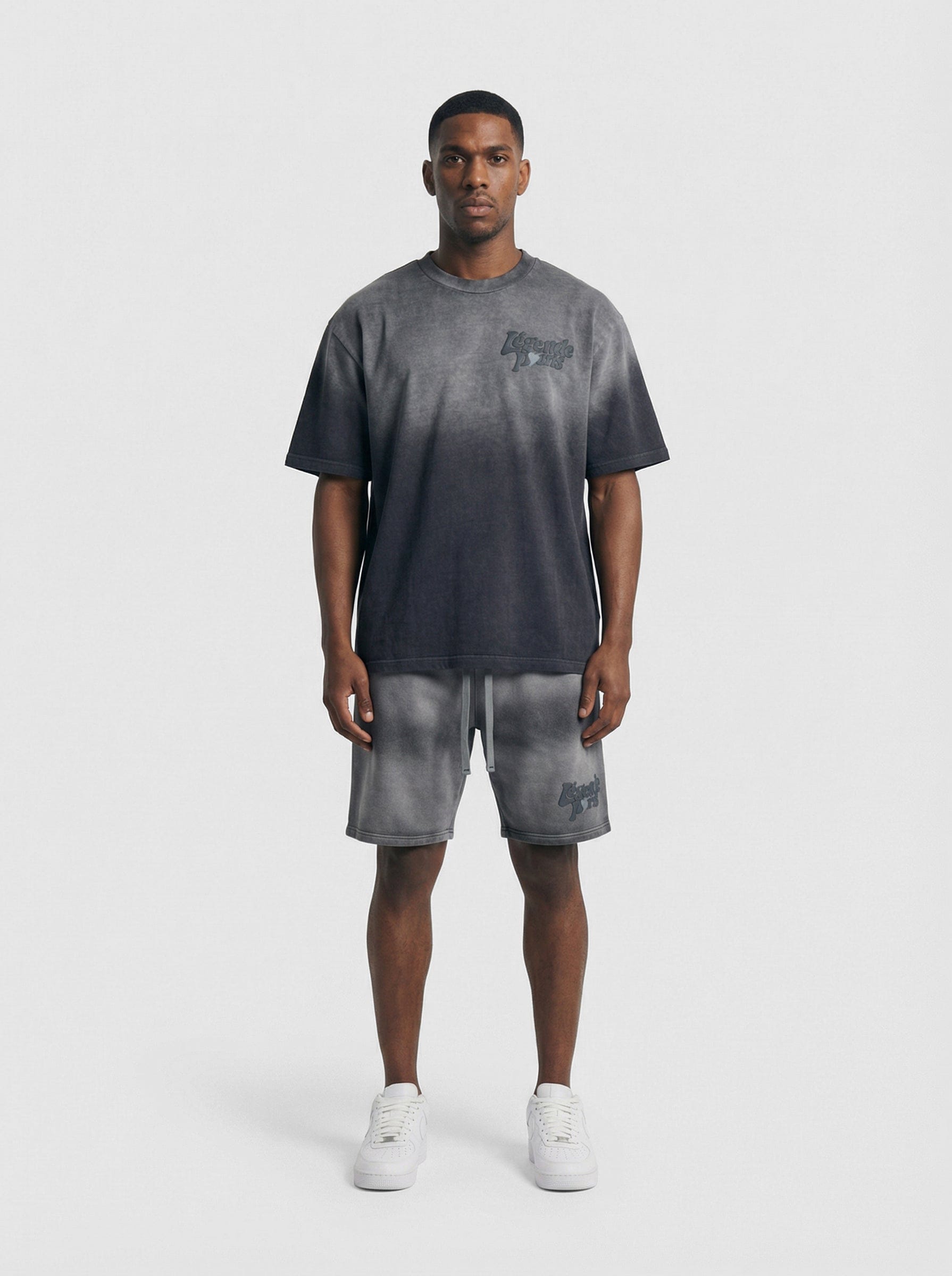Legende Paris LND GRADIENT SHORT - CHARCOAL WASHED - Kick Game
