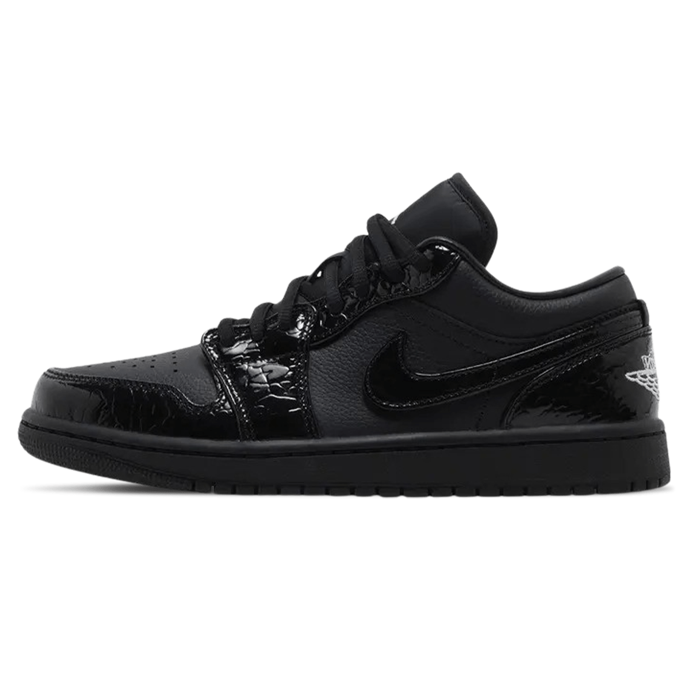 Air Jordan 1 Low SE Wmns 'Black Croc' - Kick Game