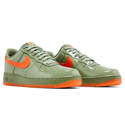 Nike Air Force 1 Low '07 Premium 'Oil Green Safety Orange' - Kick Game