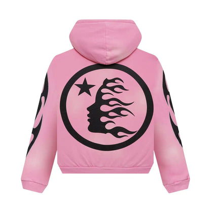 Hellstar x Complex Sports Flame Zip-Up 'Pink' - Kick Game