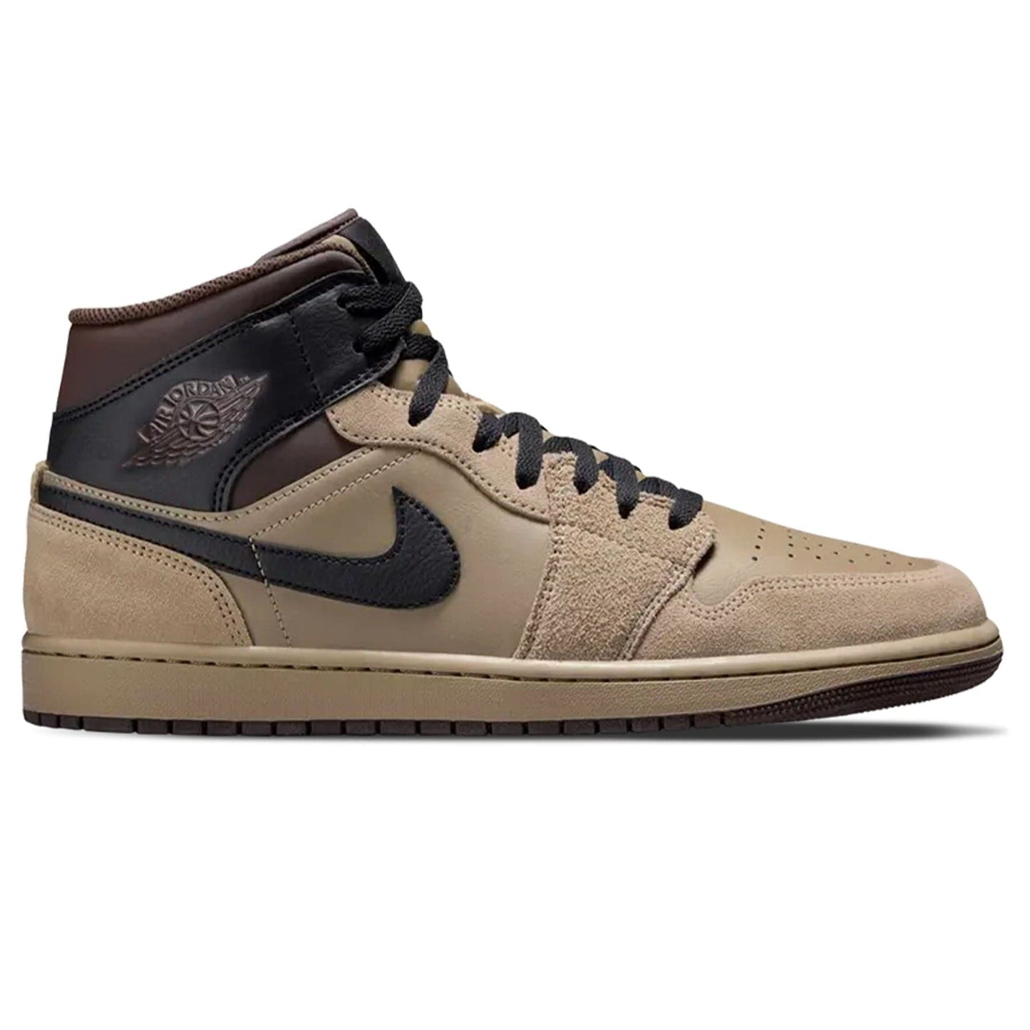 Air Jordan 1 Mid 'Khaki Black' - Kick Game
