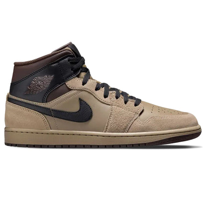 Air Jordan 1 Mid 'Khaki Black' - Kick Game