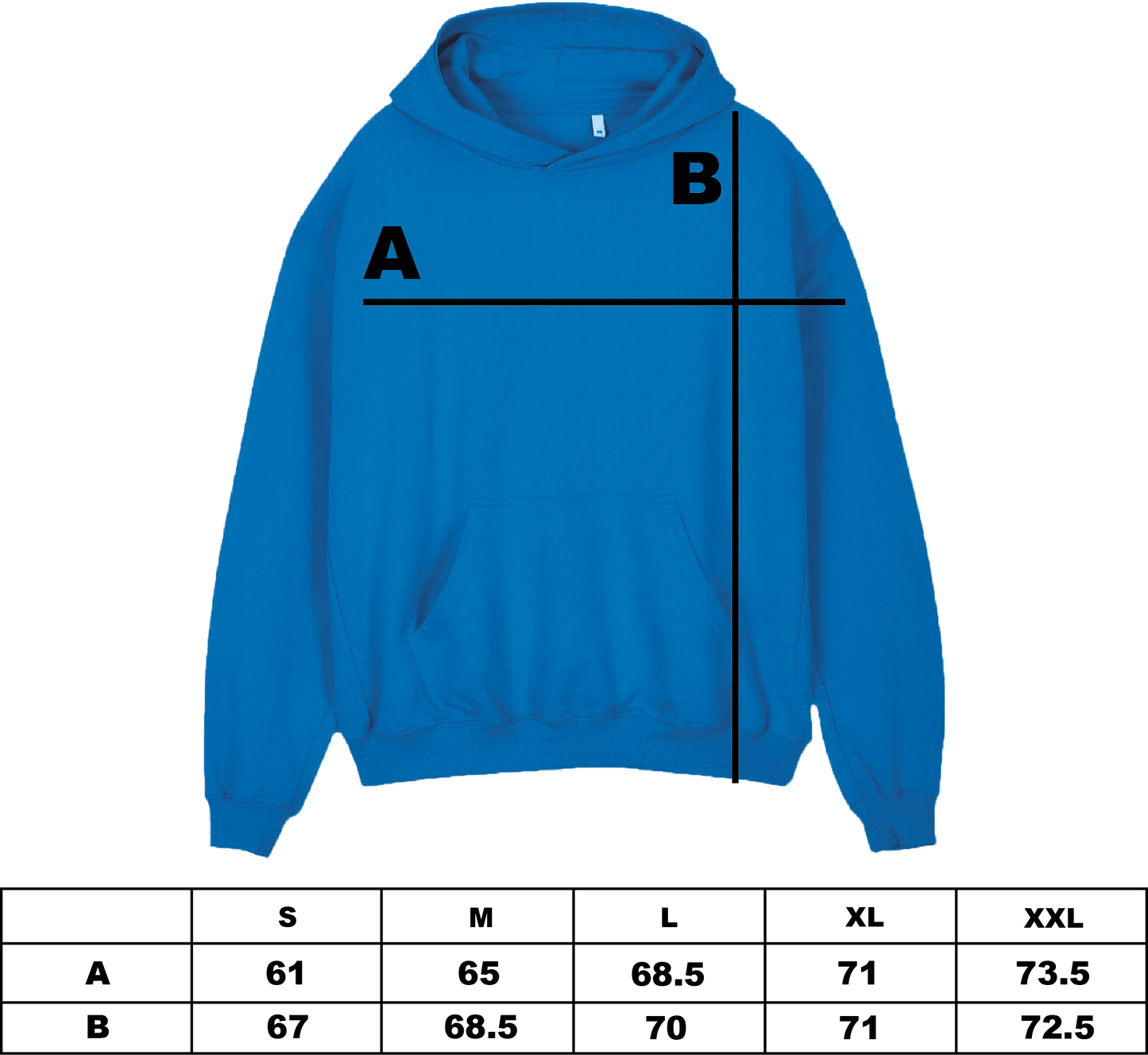 KAIZEN MARKET SUNRISE HOODIE COBALT BLUE - Kick Game