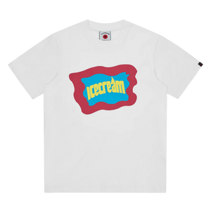ICECREAM Block Logo T-Shirt 'White'